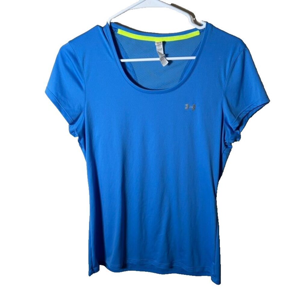 Under Armour T-Shirt Women's Medium Blue Round Neck Short Sleeve Active Top